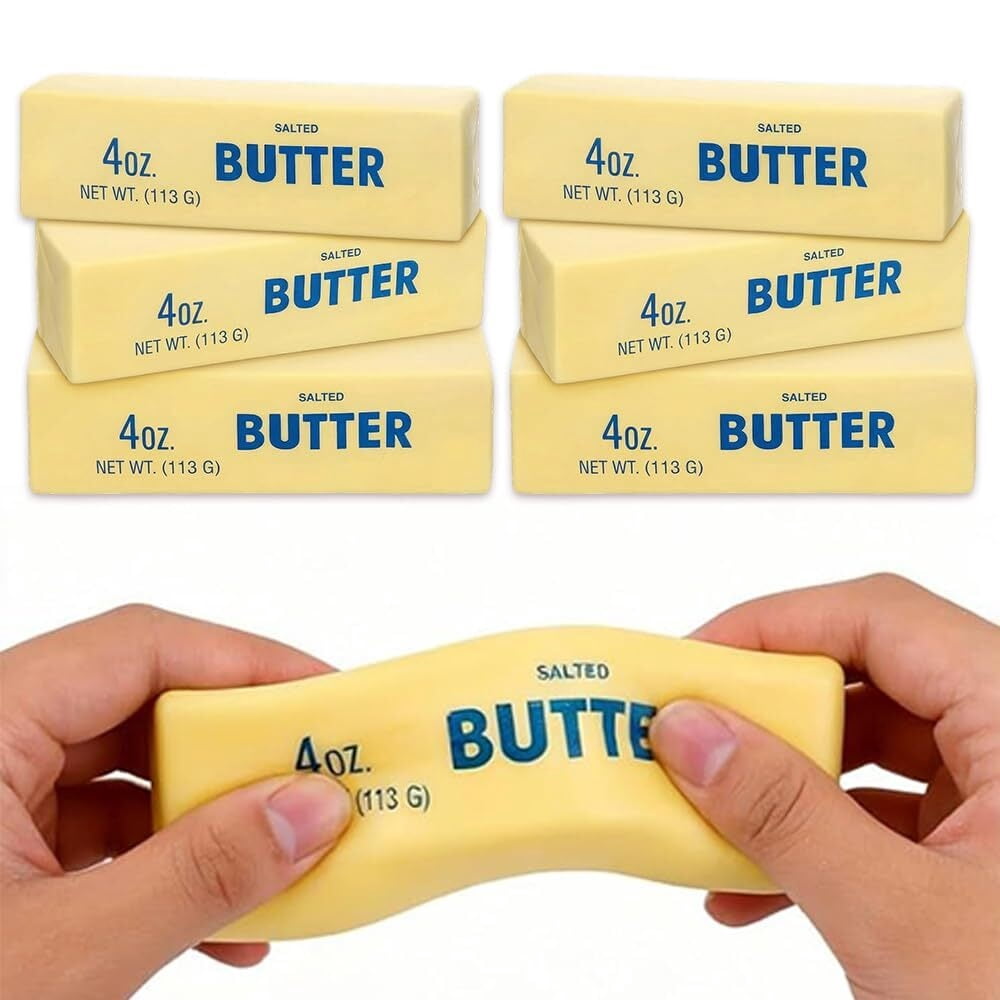 Butter Squishy, 2026 New 5.51x1.57inch Slow Rising Sensory Relaxation Tool, Premium Stress Relief Ball for Anxiety Relief, Party Favors & Office Daily Use