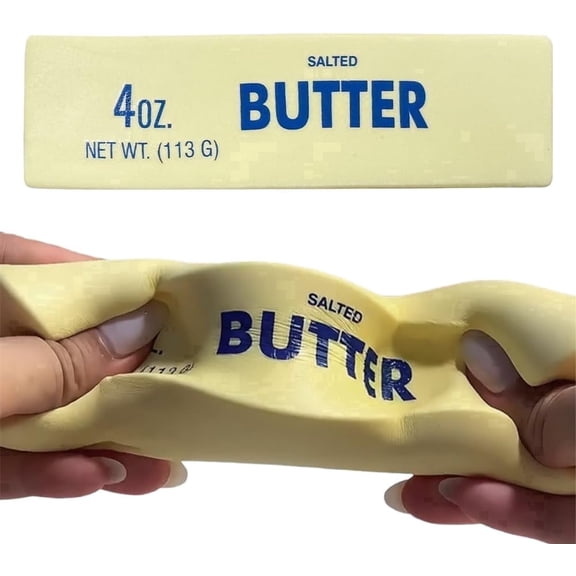 Butter Squishy, Adult Office Stress Relief Fidget Toys, Slow Rebound Cute Butter Squeeze Stress Balls, Stress Balls, Stress Relief & Fidget Toys for Anxiety Relief, Party Favors & Office Daily Use