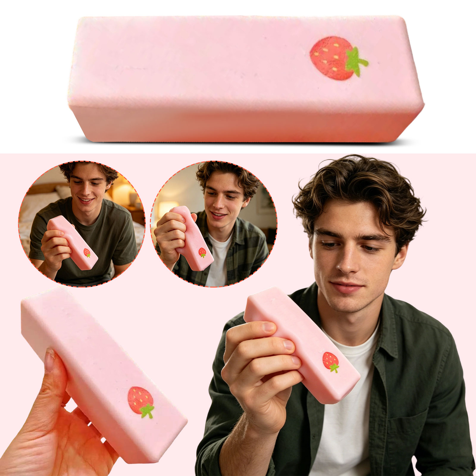 Butter Squishy Butter Squishy Balls Cute Strawberry Print Butter Butter Squishy Butter Squishy Balls Cute Strawberry Print Butter