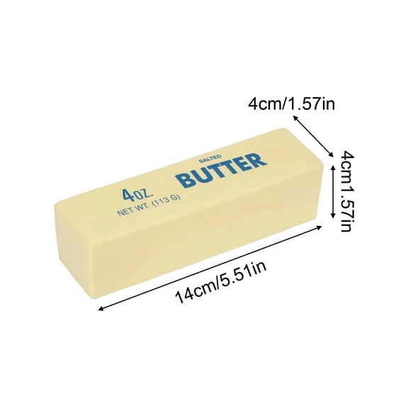 Butter Squishy - Marbled Soft Tactile - Stress Relief Dough Figurine for Teens & Adults - Random Color Birthday & Easter Basket Gift