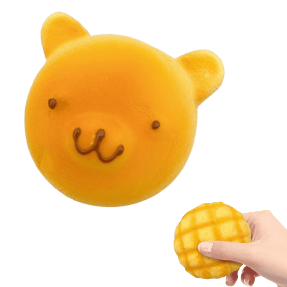 Butter Squishy Slow Rising Squishies Toast Shape Squeeze Toy Stress Balls, Cute Fidget Toy for Anxiety Relief Focus and Relaxation