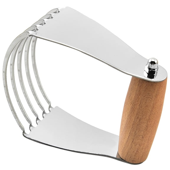 Metal Dough Cutter and Bench Scraper for Baking, Butter Blender and Flour Mixing Tool, Kitchen Pastry Cutter and Scraper
