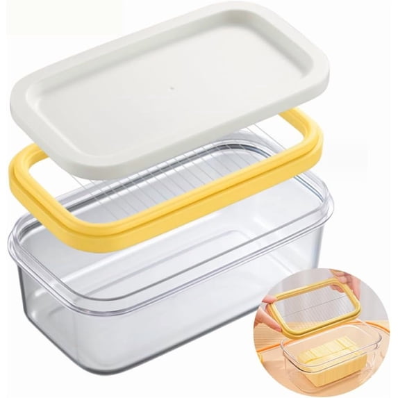 Butter Storage & Portion Container, Stainless Steel Butter Holder for ...