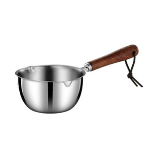 Small Condiment Sauce Pan with Pouring Spouts Universal Mini Saucepan for  Making Sauces Make Easy Cooking Oven , Small 