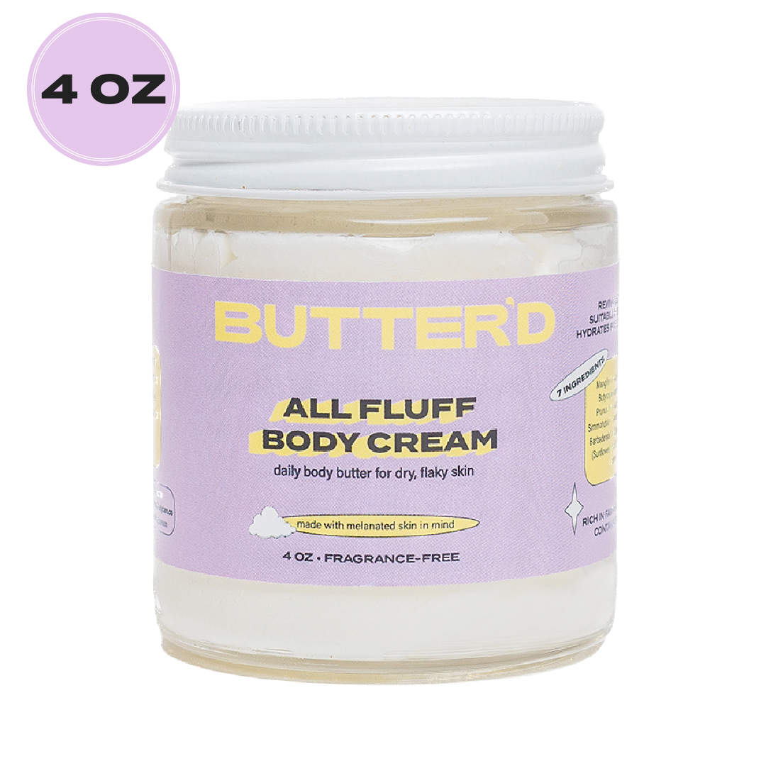 Butter'd Bodycare All Fluff Body Cream, Unscented, Premium Body Butter