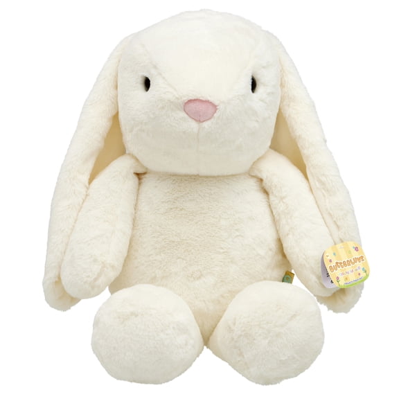ButterLuvs Plush Bunny Stuffed Animal, 24 Inch Large Super Soft White Cuddly Rabbit