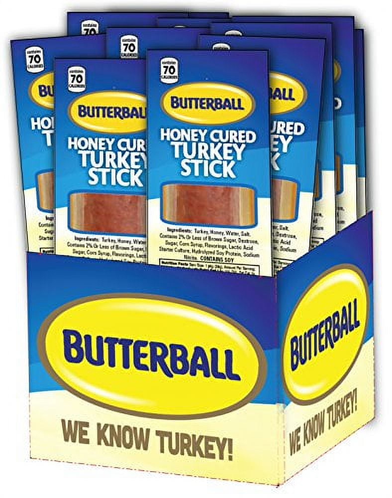 Butterball Honey Cured Turkey Sticks (1 oz Stick Box of 20)