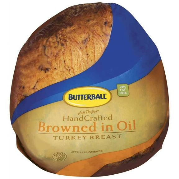 Butterball Just Perfect Hand Crafted Browned in Oil Skinless Turkey Breast, 8 Pound -- 2 per case.