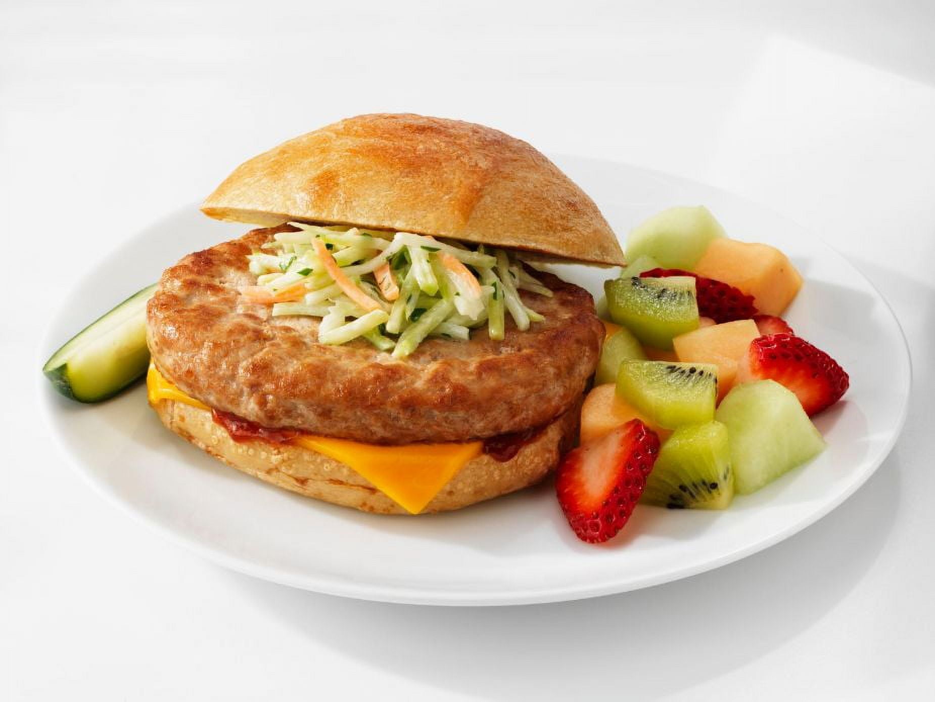 Butterball Savory White Turkey Burger, 5.3 Ounce - 30 per case.
