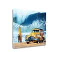 thumbnail image 1 of "Buttercup Buick" By Scott Westmoreland, Giclee Print on Gallery Wrap Canvas, 1 of 3