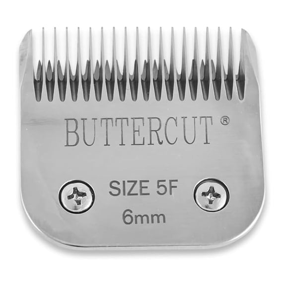 Buttercut Stainless Steel Dog Clipper Blade, Size-5F, 1/4-Inch Cut Length,Red