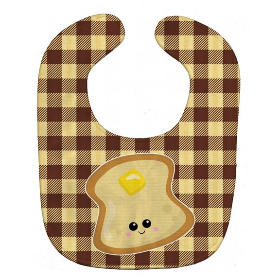 Buttered Toast Face Baby Bib