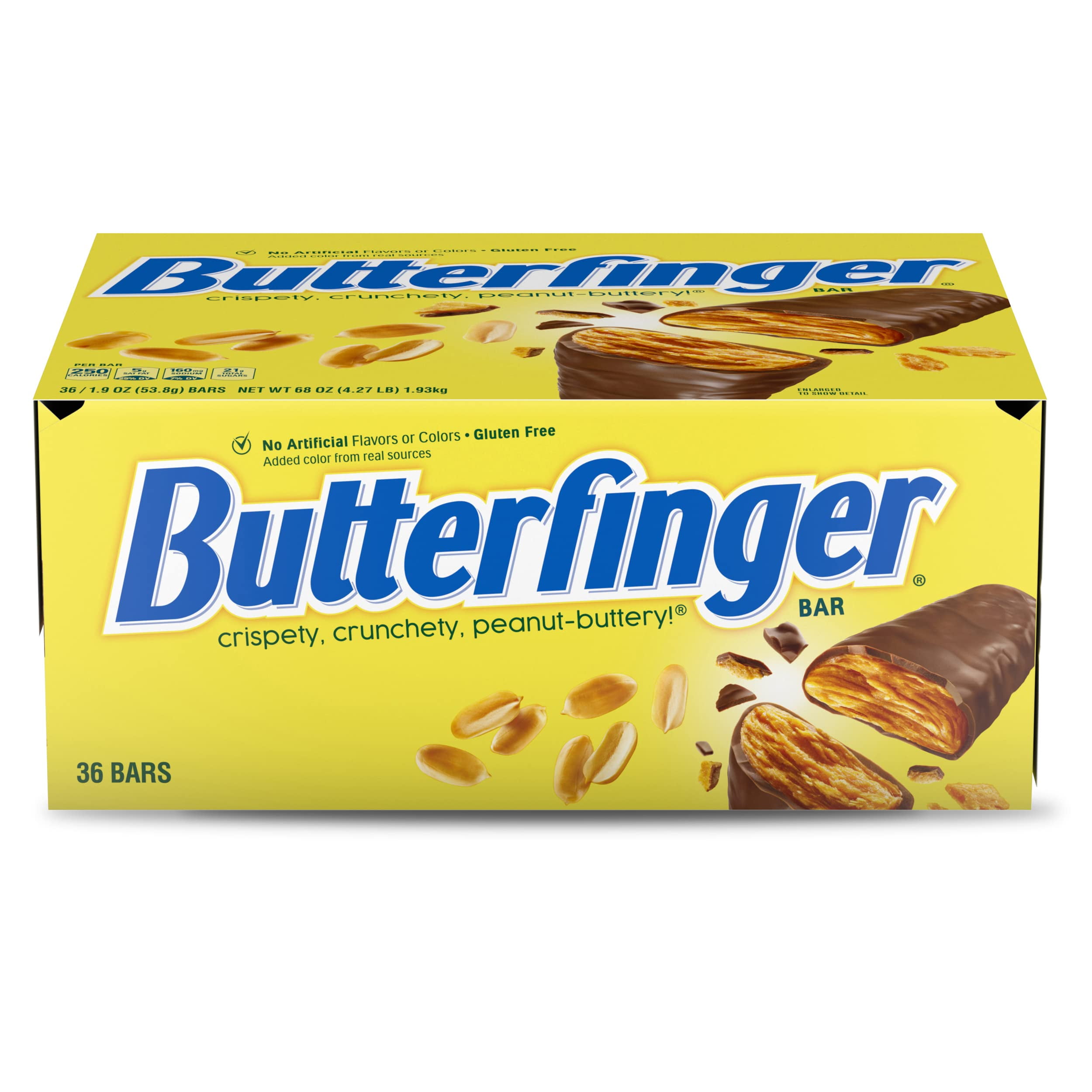 Butterfinger Bulk Chocolatey Peanut Buttery Full Size Candy Bars 1 9