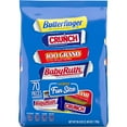 thumbnail image 1 of Butterfinger, CRUNCH, Baby Ruth and 100 Grand Milk Chocolate Bars Fun Size, 39.8 oz, 1 of 10