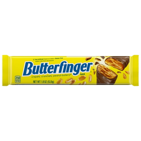 Butterfinger Chocolatey, Peanut-Buttery, Full Size Candy Bars, 1.9 oz each