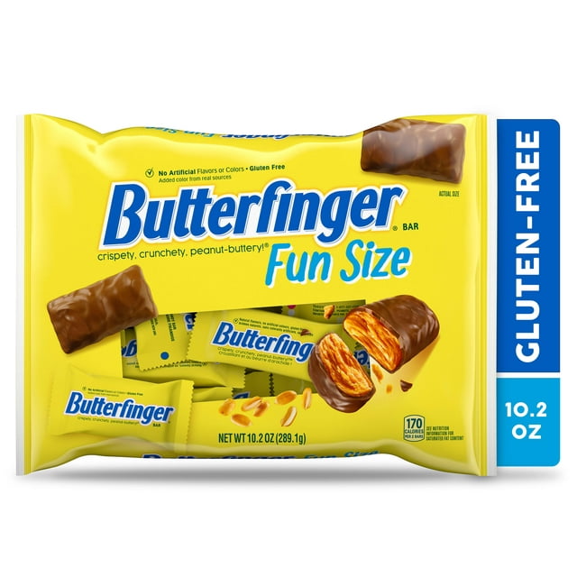 Butterfinger, Chocolatey, Peanut-Buttery, Fun Size Candy Bars, 10.2 oz