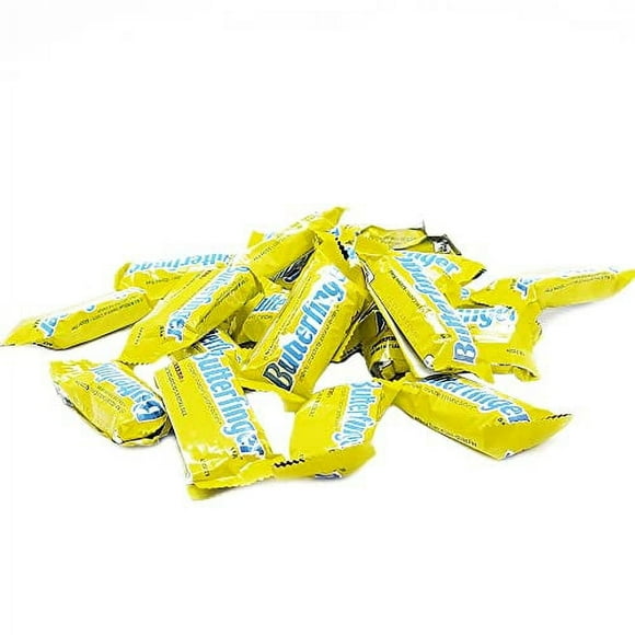 Butterfinger Fun Sized Chocolate Bars  2 lb Resealable Stand-up Bag, Crunchy Peanut Butter & Chocolate Treats, Bulk Candy