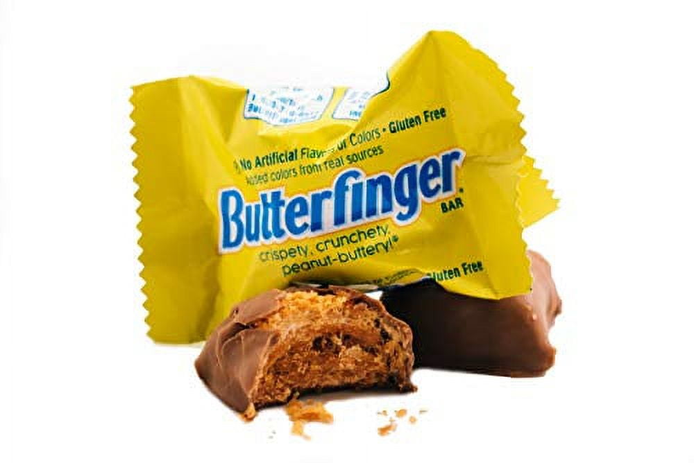 Butterfinger Fun Sized Chocolate Bars | 5 LB Resealable Stand Up Candy Bag | Crunchy Chocolate and Peanut Butter Candy Bars | Bulk Chocolate Candy
