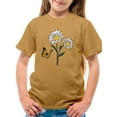 thumbnail image 1 of Butterflies And Daisies. T-Shirt Juniors -Image by Shutterstock,  Large, 1 of 4