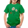 thumbnail image 1 of Butterflies And Daisies. T-Shirt Juniors -Image by Shutterstock,  x-Small, 1 of 4