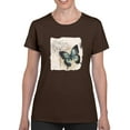 thumbnail image 1 of Butterflies And Flowers Ii T-Shirt Women -Grace Popp Designs, Female Medium, 1 of 4