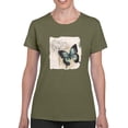 thumbnail image 1 of Butterflies And Flowers Ii T-Shirt Women -Grace Popp Designs, Female Small, 1 of 4