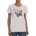 thumbnail image 1 of Butterflies And Leopard Print T-Shirt Women -Image by Shutterstock, Female XX-Large, 1 of 4