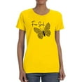 thumbnail image 1 of Butterflies And Leopard Print T-Shirt Women -Image by Shutterstock, Female x-Large, 1 of 4