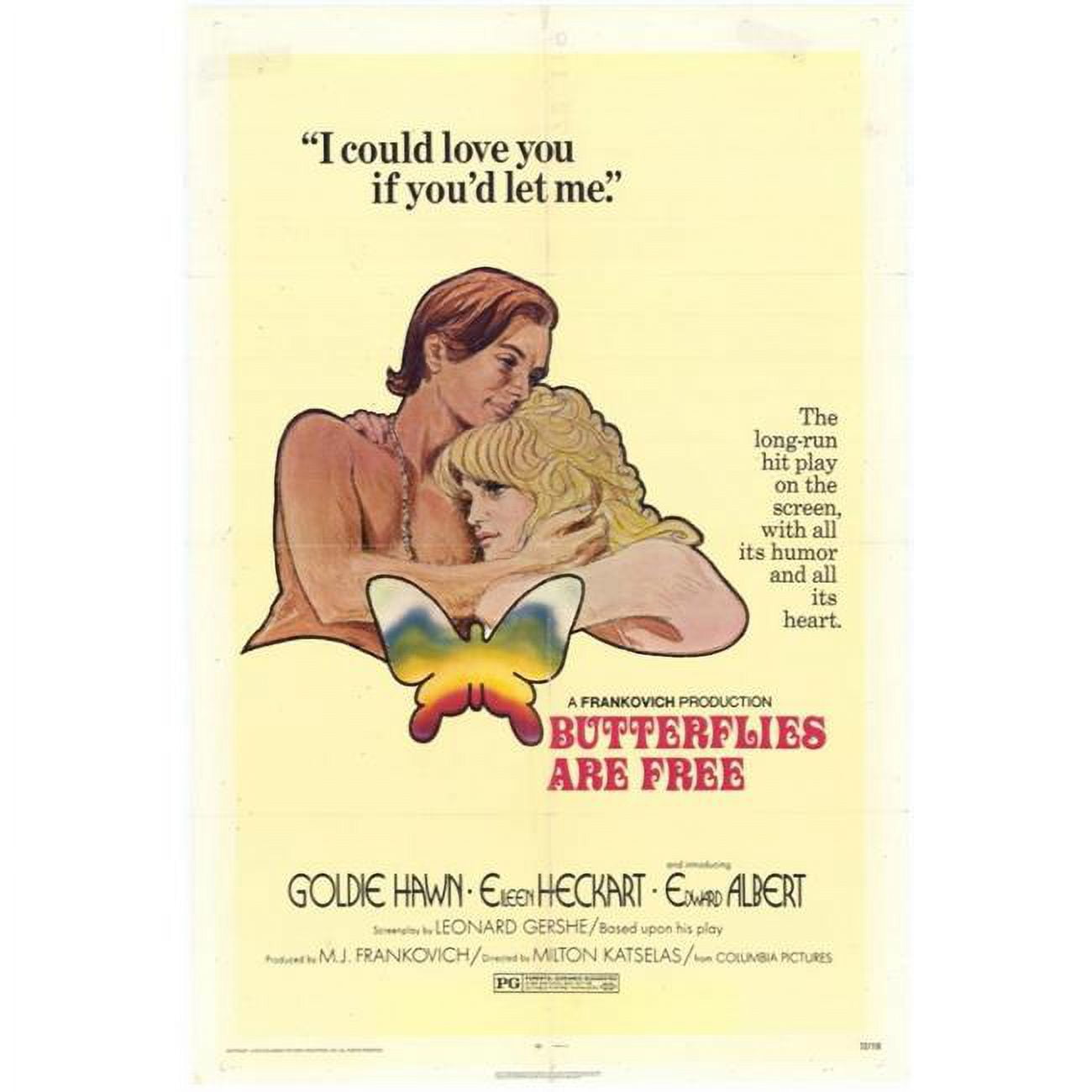 Butterflies Are Free Movie Poster 27 x 40 in.