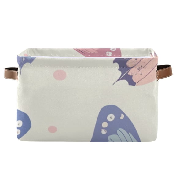 Butterflies Blue and Pink Storage Bins Baskets With Handles Storage Box Clothes Organizer Organization Toys