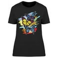 thumbnail image 1 of Butterflies Colorful Background  T-Shirt Women -Image by Shutterstock, Female XX-Large, 1 of 2