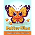 thumbnail image 1 of Butterflies Coloring Book for Kids: Easy and Cute Butterfly Coloring Pages for Kids, (Paperback), 1 of 1
