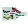 thumbnail image 1 of Butterflies Cutting Board, Butterflies Flying Freedom Happiness Holidays Summertime Tropic Jungle Theme, Tempered Glass Cutting and Serving Board, Wine Bottle Shape, Multicolor, by Ambesonne, 1 of 1