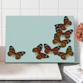 thumbnail image 1 of Butterflies Cutting Board, Monarch Butterfly Flying Frame Insect Exotic Weather, Decorative Tempered Glass Cutting and Serving Board, Large Size, Dark Brown Marigold, by Ambesonne, 1 of 1