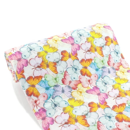 Butterflies DBP Fabric - Double Brushed Polyester 4 Way Stretch - 1/2 yard