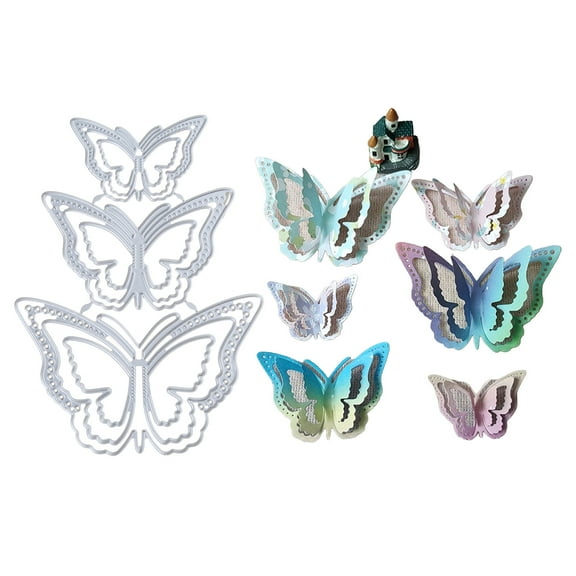 Butterfly Embossing Cutting Dies Butterflies Embossing Die Cuts for Card Making Scrapbooking Album Paper Crafts