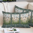 thumbnail image 1 of Butterflies Flower Pillow Covers King, Vintage Geometric Animal Floral Plant Soft Brushed Microfiber Breathable Throw Pillow Covers, Pillowcase with Zipper for Couch Sofa Bedroom Living Room 20"x36", 1 of 9