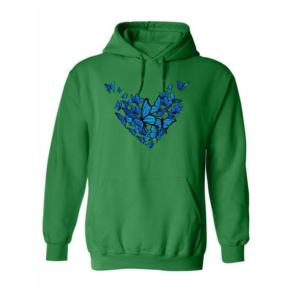 Butterflies Forming A Heart. Hoodie Women -SPIdeals Designs, Female XX-Large