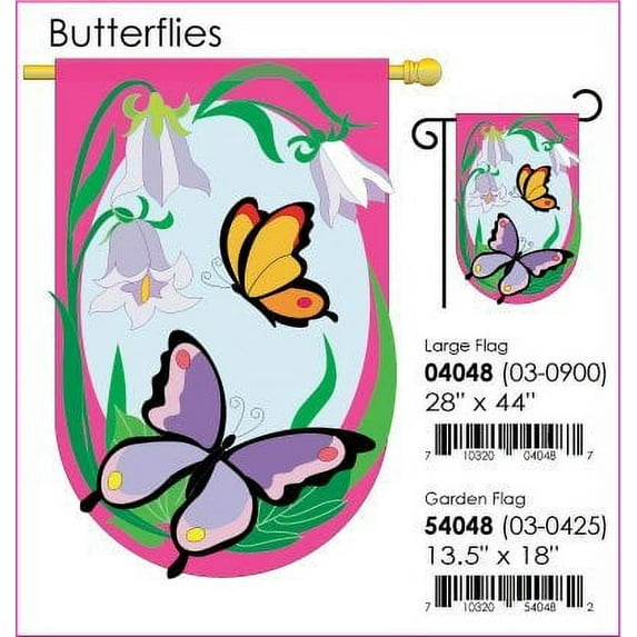 Butterflies Garden Flag