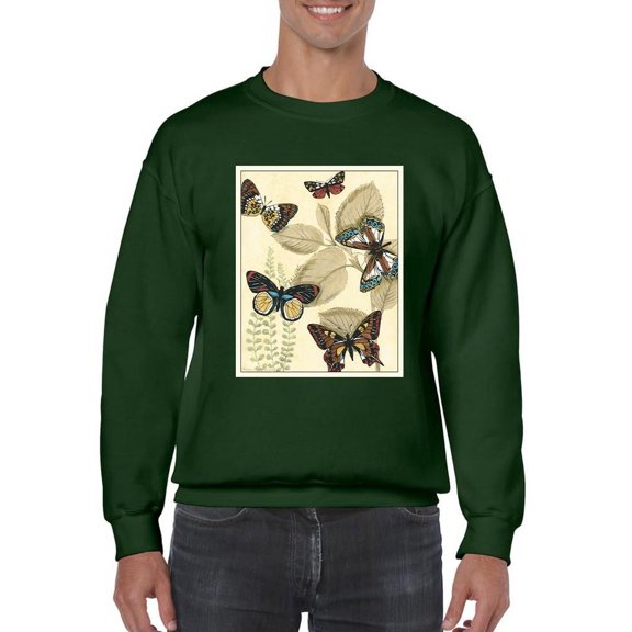 Butterflies In Nature I Sweatshirt Men -Megan Meagher Designs, Male 3X-Large