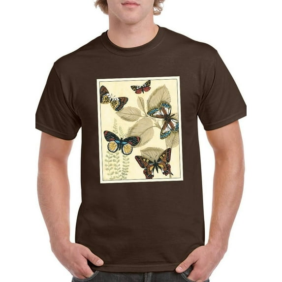 Butterflies In Nature I T-Shirt Men -Megan Meagher Designs, Male Small