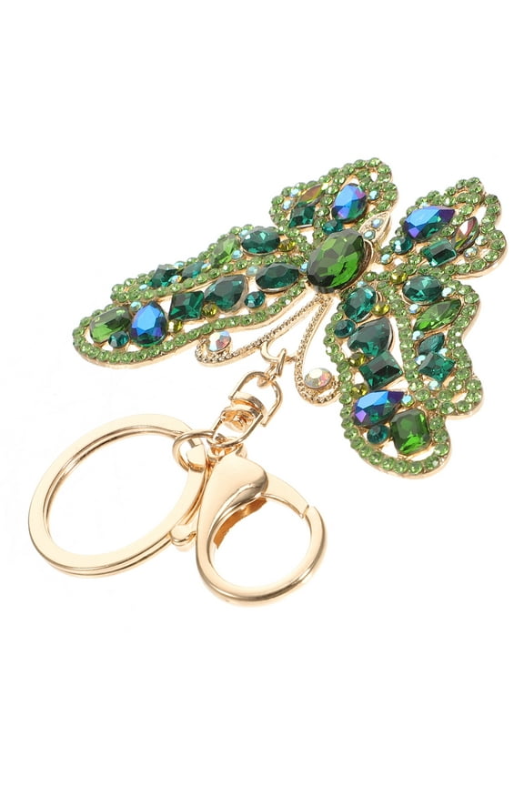 Butterflies Key Chain Bag Charms Purse Decor Keychains Child Green