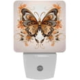 thumbnail image 1 of Butterflies LED Square Night Lights - Energy Efficient and Contemporary Design - for Bedrooms and Hallways - Includes Sensor with Auto on/Off - Easy Installation, 1 of 6