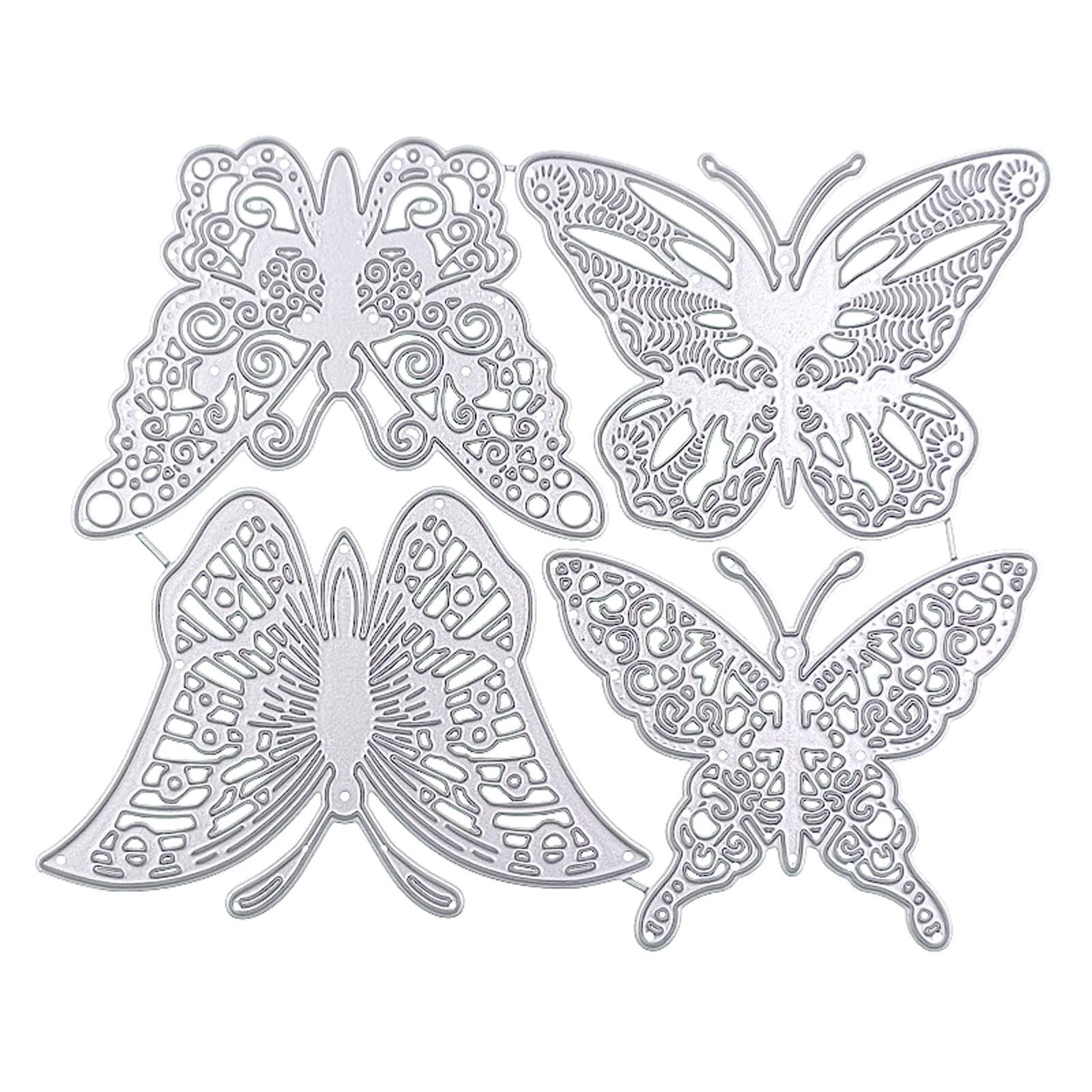 Butterflies Metal Cutting Dies Scrapbooking Stencil Die Cuts Card ...