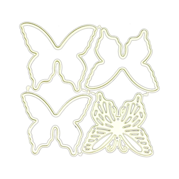 Butterflies Metal Cutting Dies Stencil Scrapbooking DIY Album Stamp Paper Card for Handmade Greeting Cards Embossing Decor Craft Projects