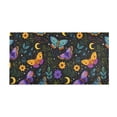 Butterflies Moon Pattern Bath Mat 39x20 Inch Soft Absorbent Non-Slip ...