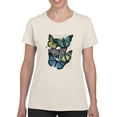 thumbnail image 1 of Butterflies On Paper Iv T-Shirt Women -Fab Funky Designs, Female Medium, 1 of 4