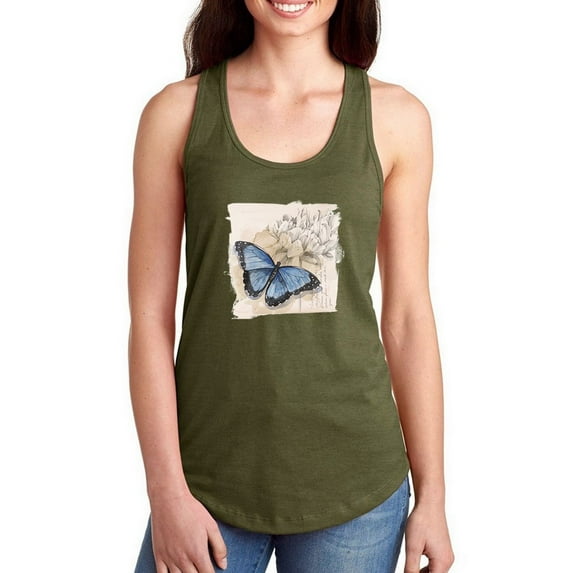 Butterflies On Paper Racerback Tank Women -Grace Popp Designs, Female x-Small