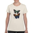 thumbnail image 1 of Butterflies On Paper. T-Shirt Women -Fab Funky Designs, Female 3X-Large, 1 of 4