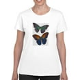 thumbnail image 1 of Butterflies On Paper. T-Shirt Women -Fab Funky Designs, Female Medium, 1 of 4